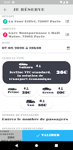 Accueil application reservation telephone