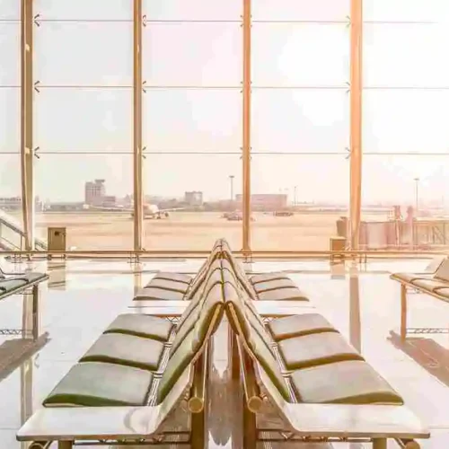 Accueil airport terminal